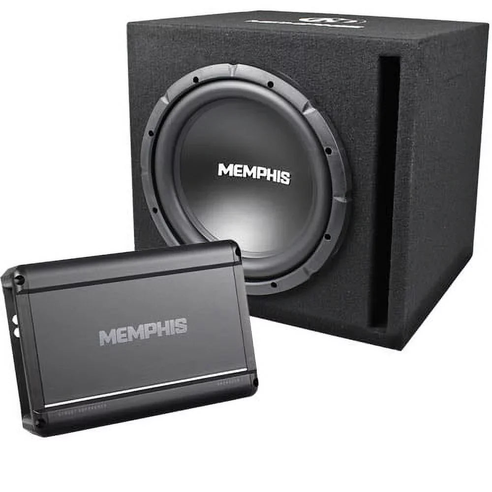 Memphis Audio Single 12" Powered Subwoofer Bass System 500 Watts Max