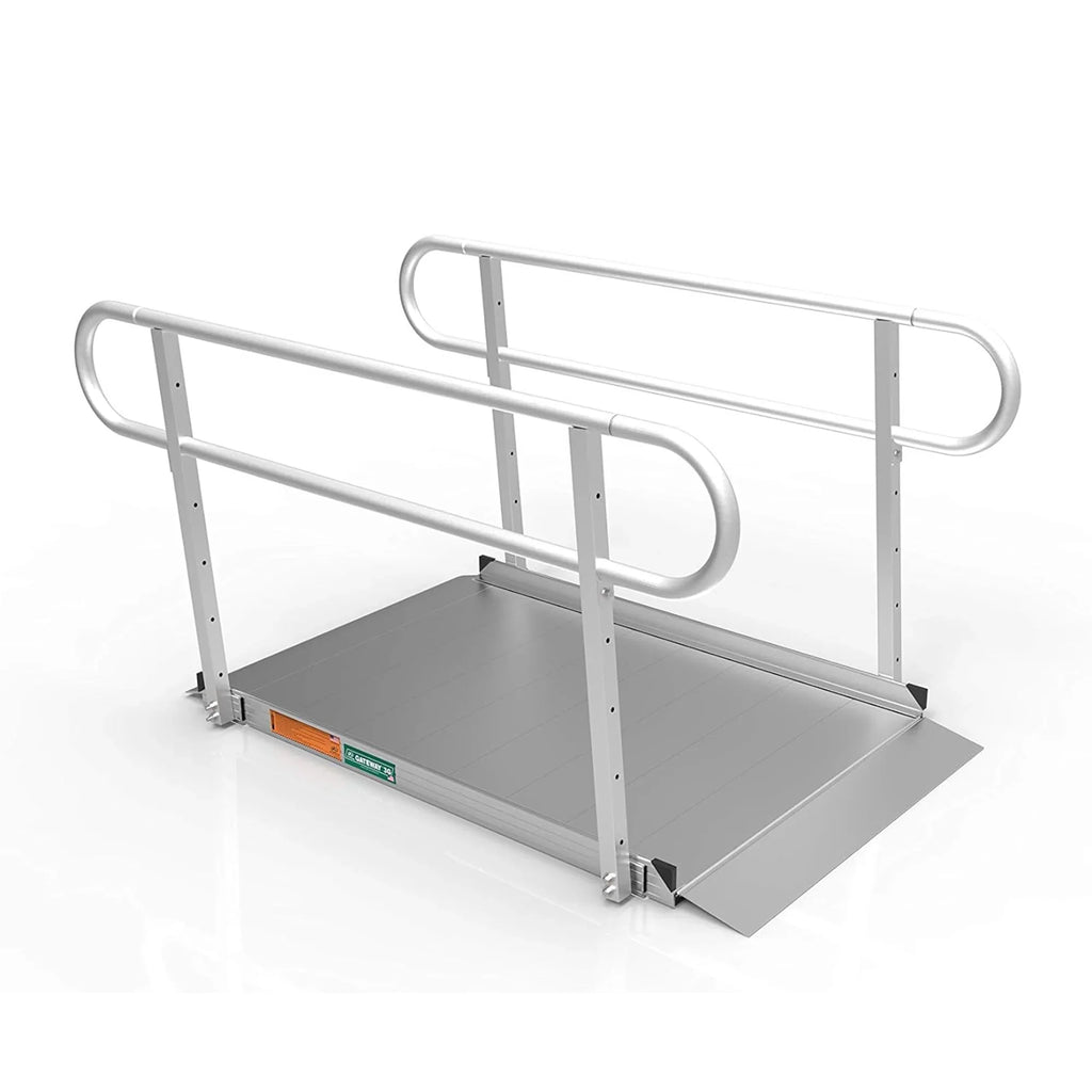 '-  3G 5 Foot Portable Wheelchair Ramp w/2 Line Handrails