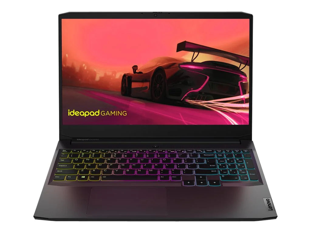 Lenovo IdeaPad Gaming 3 15ACH6 82K2 - 180-degree hinge design -  Ryzen 7 - 5800H / up to 4.4 GHz - Win 10 Home 64-bit -   3050  - 16   - 512   NVMe - 15.6"  1920 x 1080 (Full ) @ 120 Hz - 802.11a/b/g/n/ac/ax - shadow black - kb