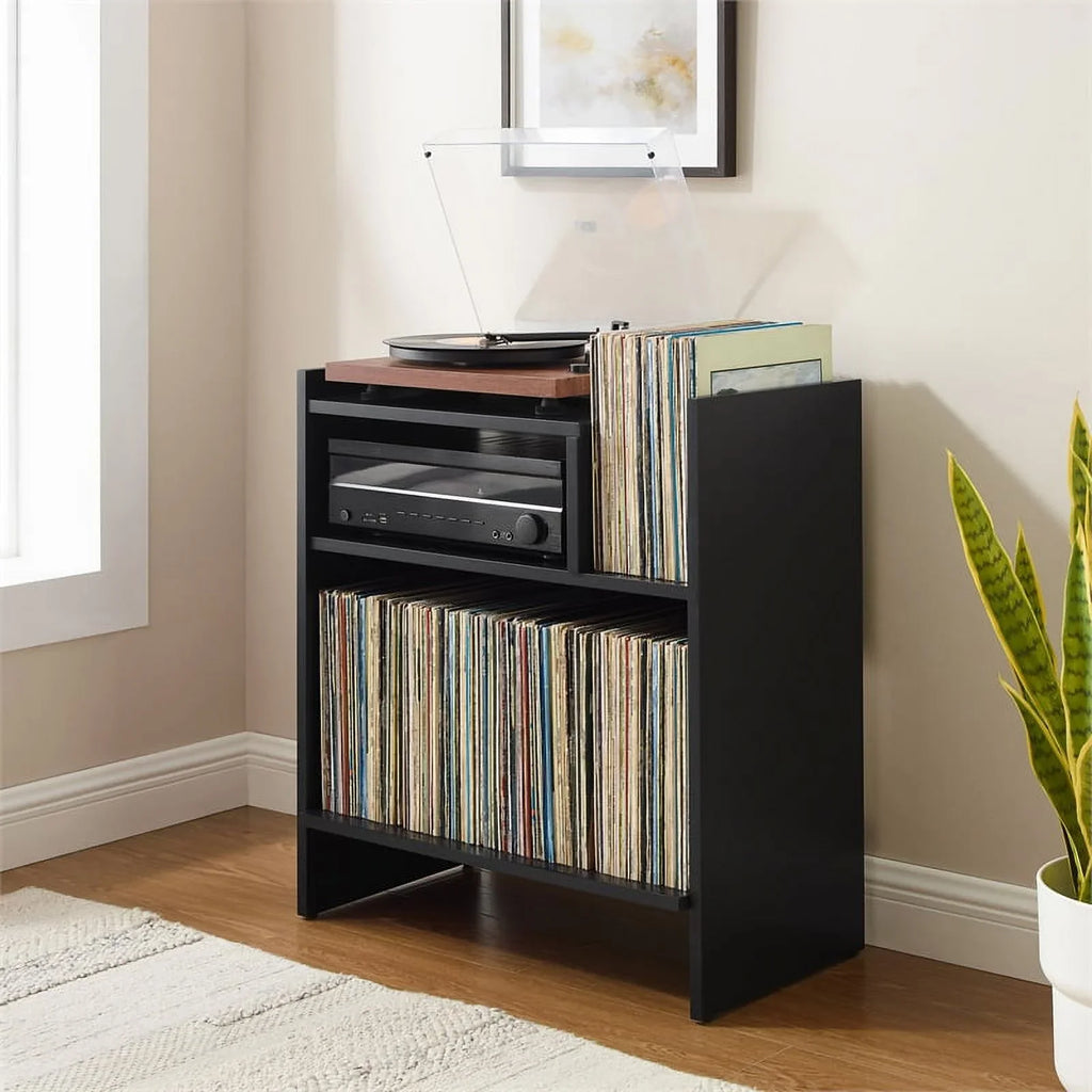 Crosley Furniture Portland Vinyl Record Storage Tv Stand and Entertainment Center, Media Console