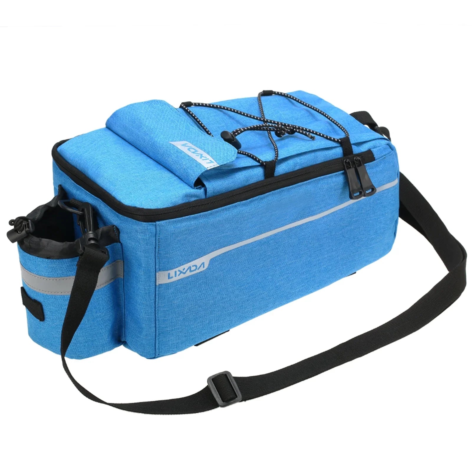 Lixada Insulated Trunk Cooler Bag,Cycling Bicycle Rear Rack Storage Luggage Bag,Reflective  Bike Pannier Bag Shoulder Bag