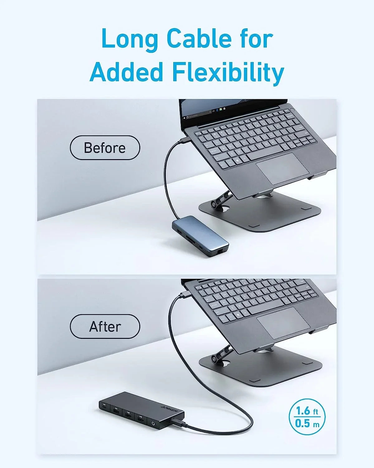 Anker 364   Hub (10-in-1, Dual 4K ) with Max 100W Power Delivery, Dual 4K  Ports, 4 - and - Data Ports, Ethernet and  Card Slot for Dell Laptop, ThinkPad, and More