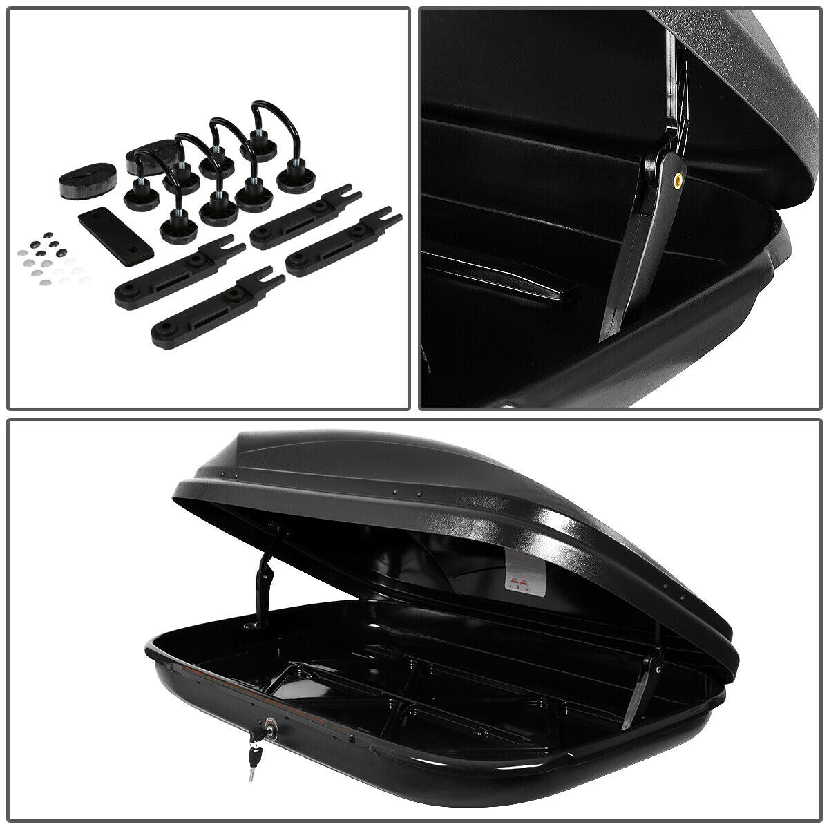 Teledu Waterproof Vehicle Roof Mount Travel Storage Box Car Top Cargo Carrier with Lock