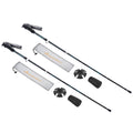 Uxcell Trekking Poles, Collapsible Hiking Pole 53 Inch Telescopic Blue 2Pack