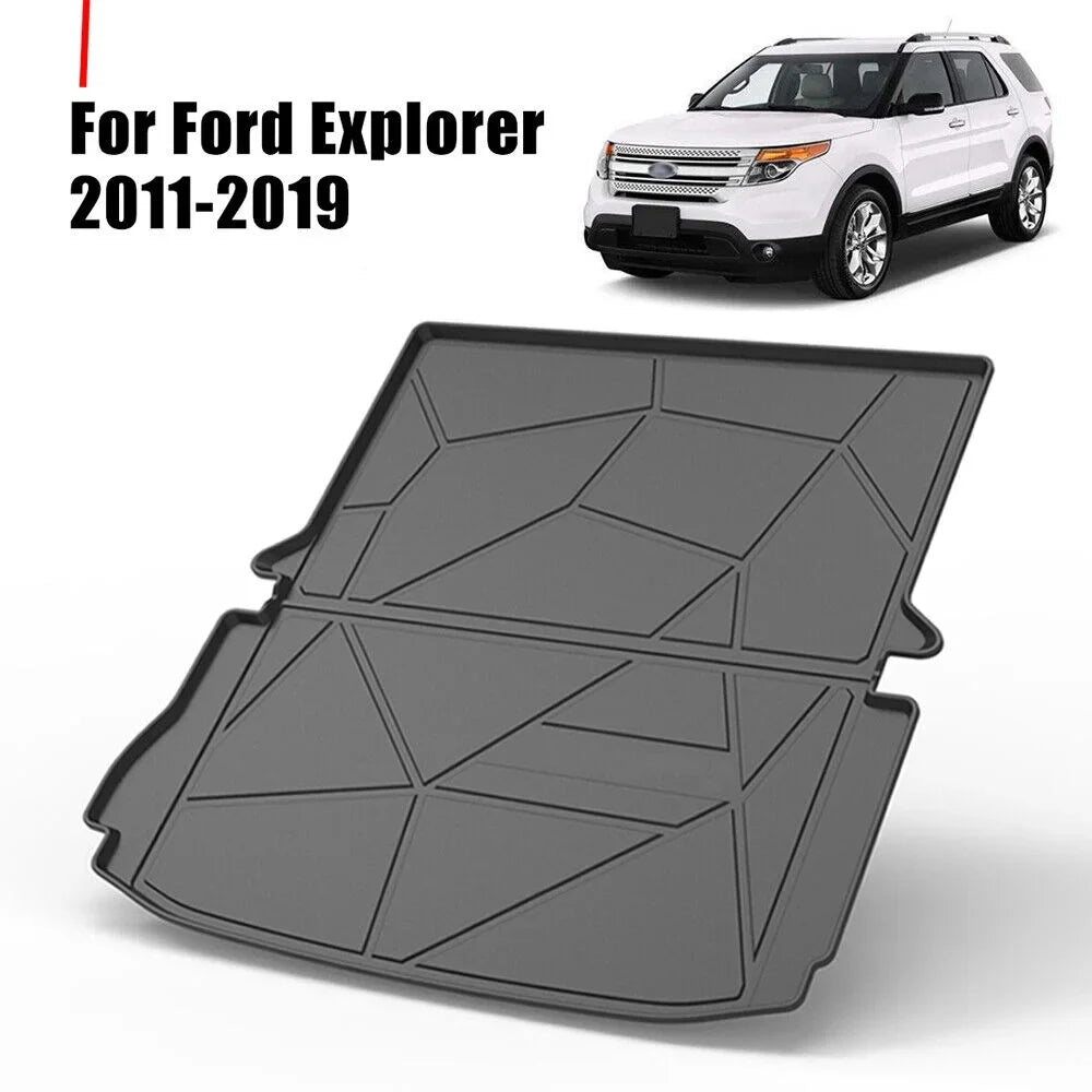 Custom Trunk Liner Cargo Mats for Ford Explorer 2011-2019 Waterproof Non 7-seats Models