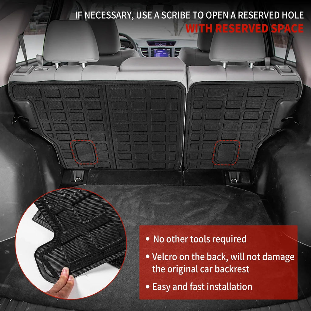 Fit 2012-2016 Honda  Back Seat Protector Cargo Liner Trunk Mat Backrest Mats 2015 - Accessories