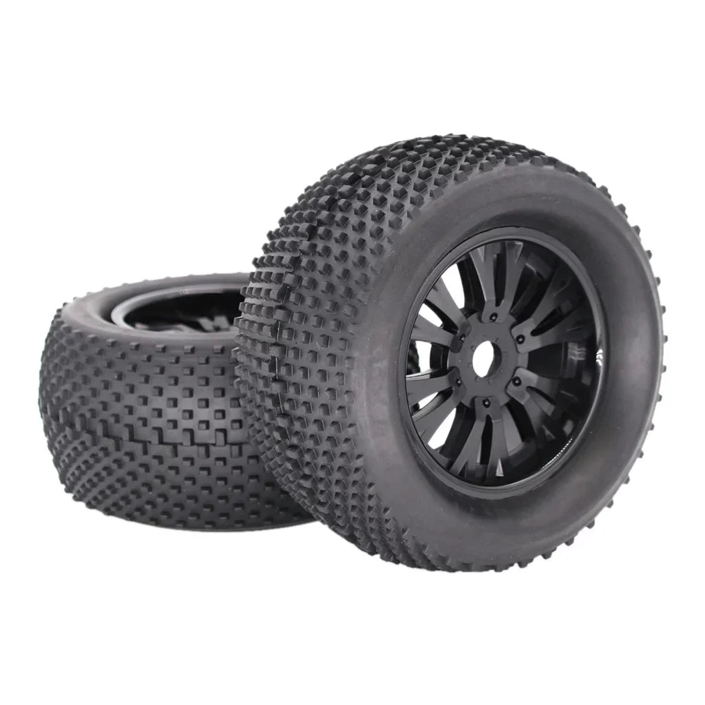 ZiSUGP 2pcs 140mm Truck Wheel Rim and Tire For 1/8 Traxxas    Crawler Car Car Tracks for Men Electric