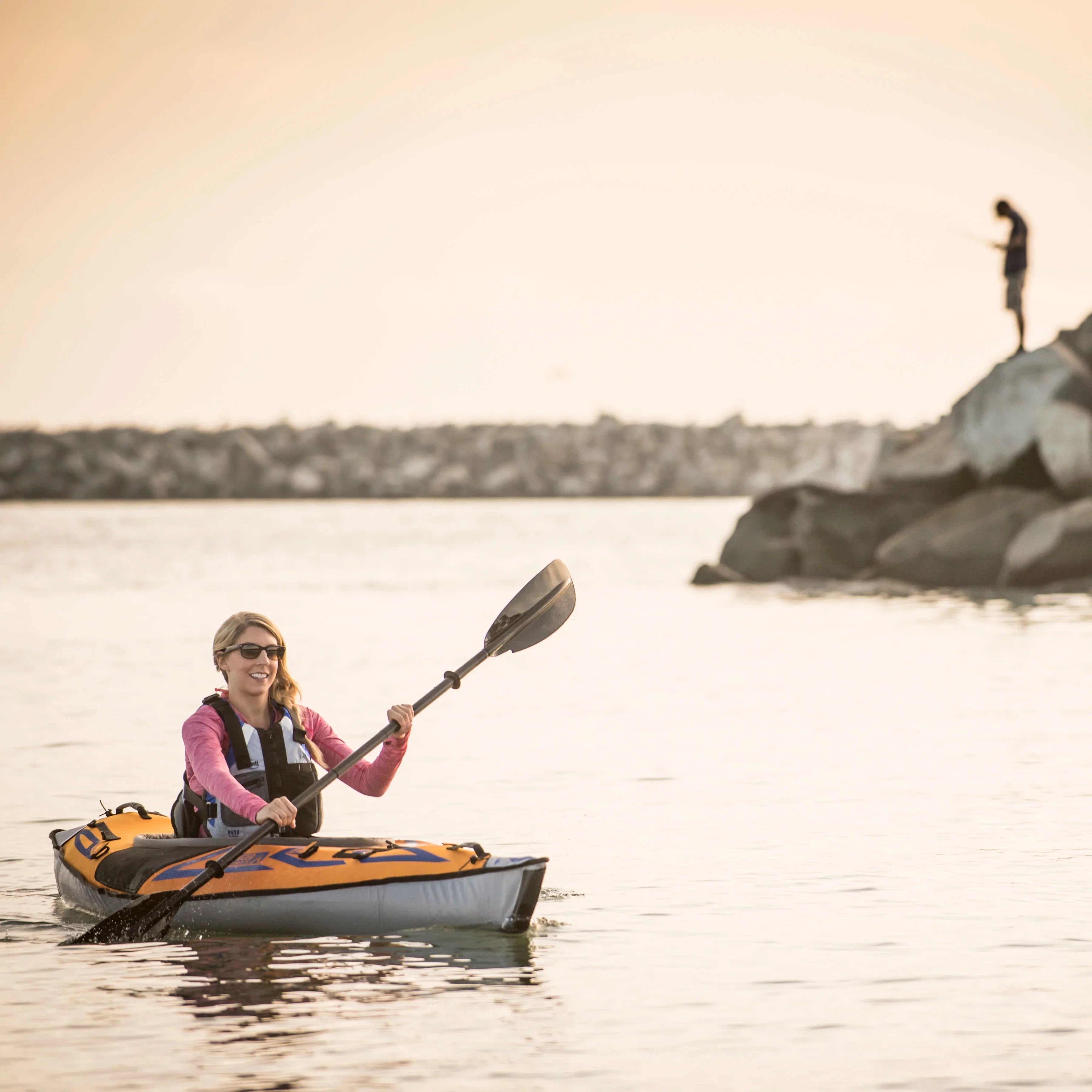 Advanced Elements AdvancedFrame® Sports - Inflatable Kayak with Pump - 10 ft - Orange
