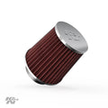 & Universal Clamp-On Engine Air Filter: Washable: Round Tapered; 2.25 in/2.5 in/2.75 in (70 mm/64 mm/57 mm) Flange ; 4.5 in (114 mm) Height; 4.5 in (114 mm) Base; 3.5 in (89 mm) Top , -1003RD-