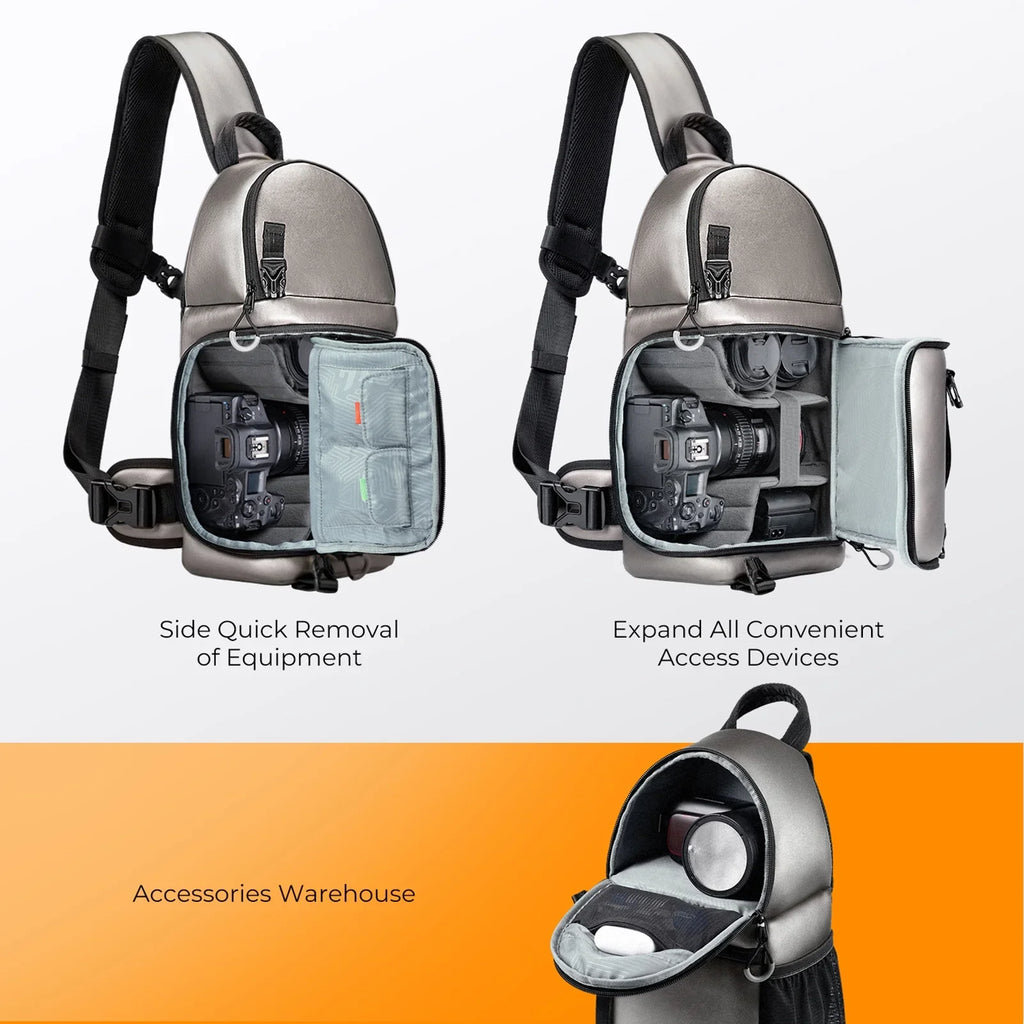 &  Single Shoulder Bag,Dslr/slr/mirrorless Camera Case Waterproof   Camera Dslr/slr/mirrorless With Removable Camera Case And Waterproof Dividers Waterproof With  Camera Features