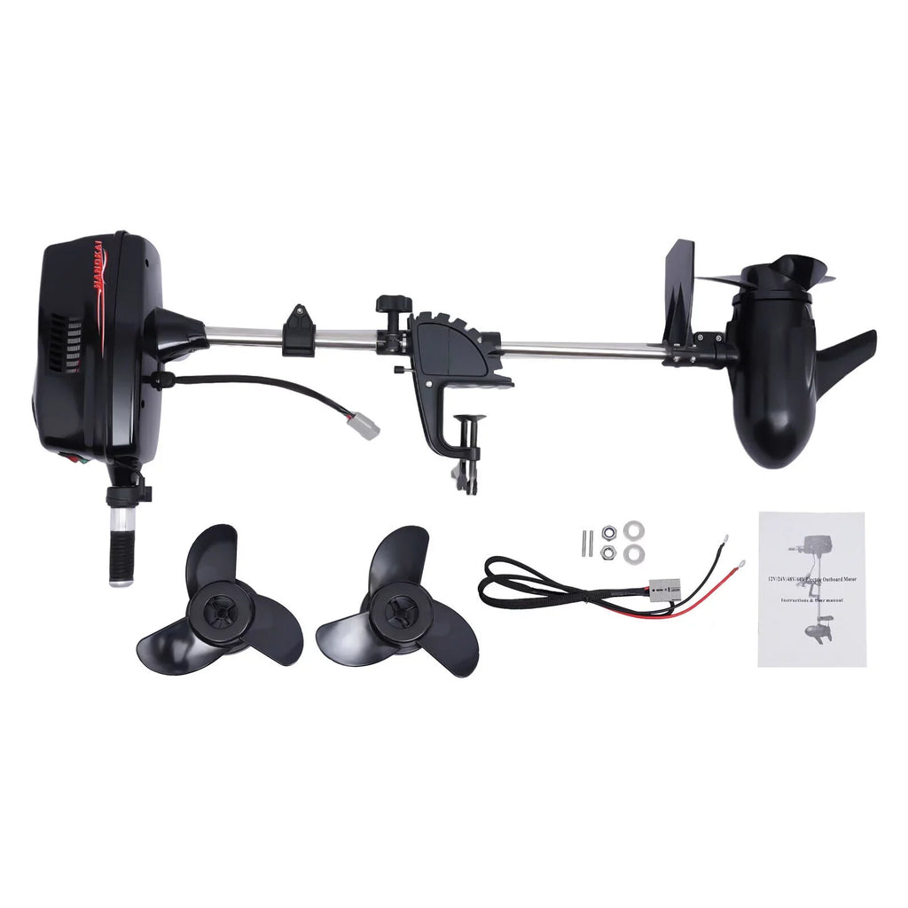 TOOL1SHOoo 48V Electric Outboard Engine with 8 Horsepower and 2200W for Aquaculture Fishing Outdoor Adventure