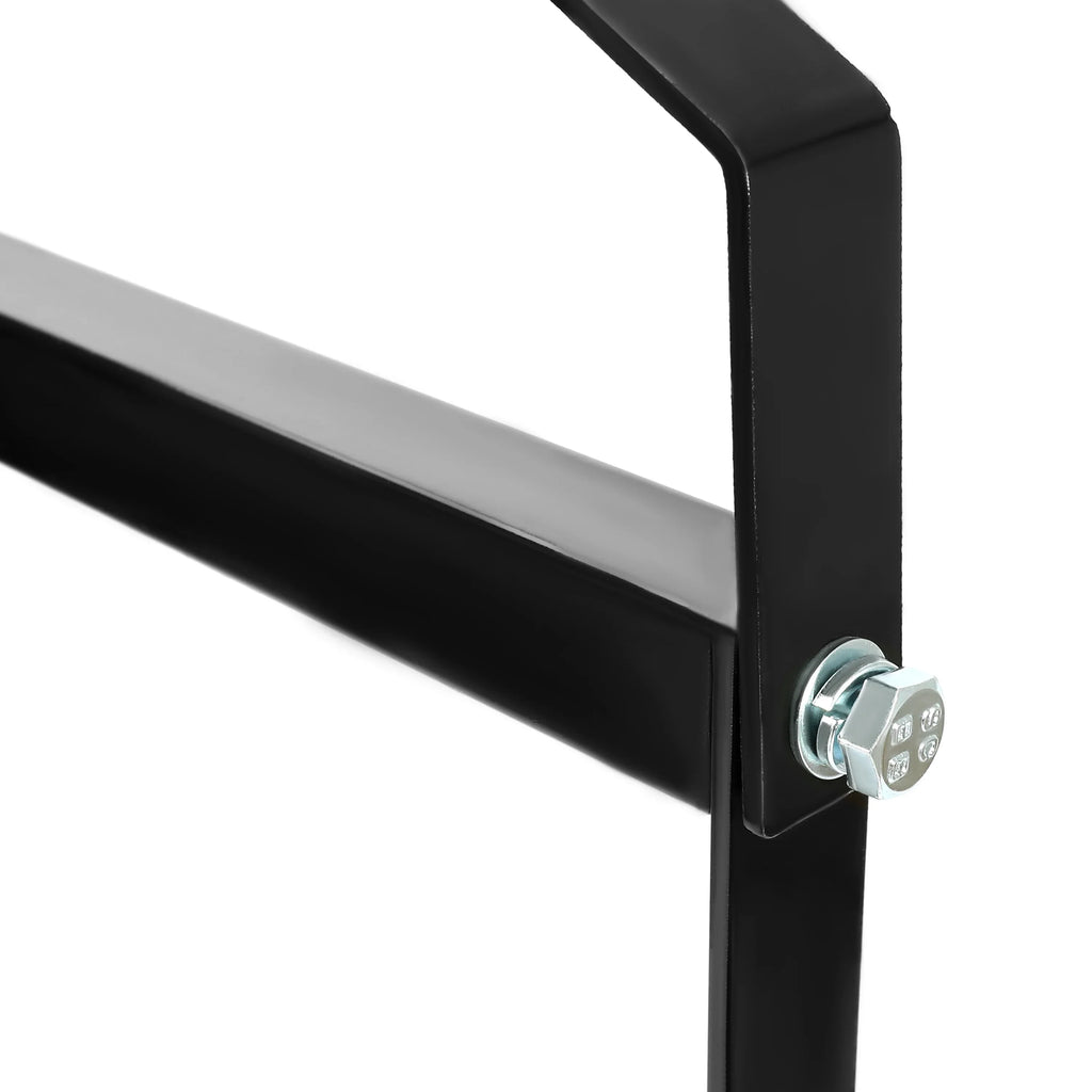 Cargo Shipping Container Shelving Brackets Black Powder Coated Steel Shelf Brackets for Heavy Duty Trailer Containers