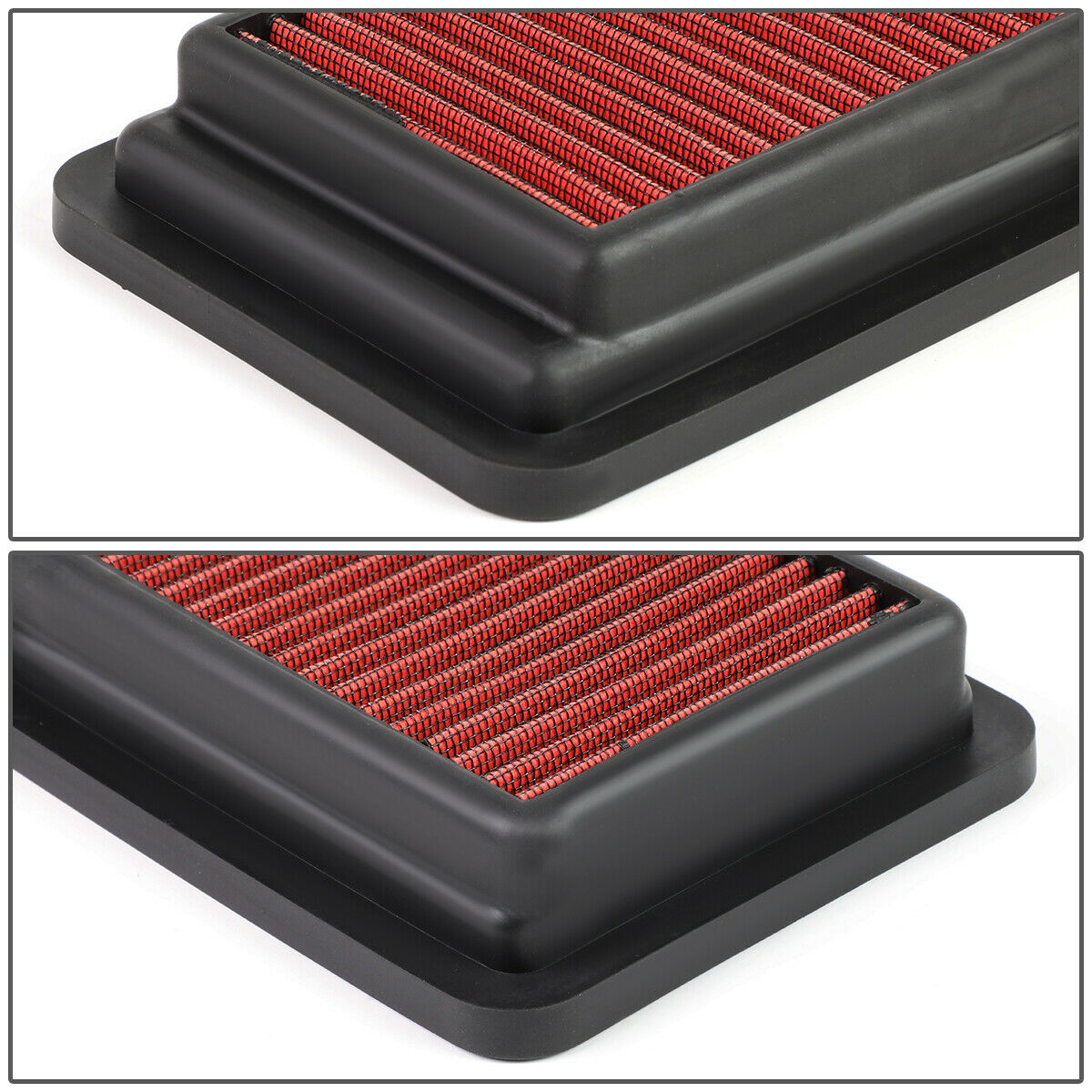 Teledu For 2017-2019 - 2016-2019 Civic 1.5 Reusable Drop-In Dry Panel Air Filter Red
