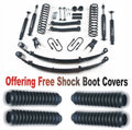 ZoneOffRoad 1984-2001 Fits Jeep Cherokee  4.5" Suspension System w Rear Leaf Springs With Free Boot Protectors /