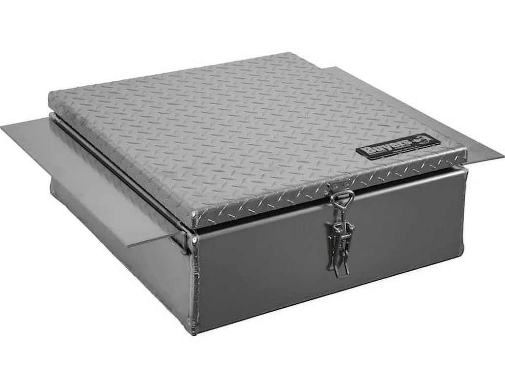 Buyers Products 1705384 9x24x22 Inch Diamond Tread Aluminum in-Frame Truck Tool Box