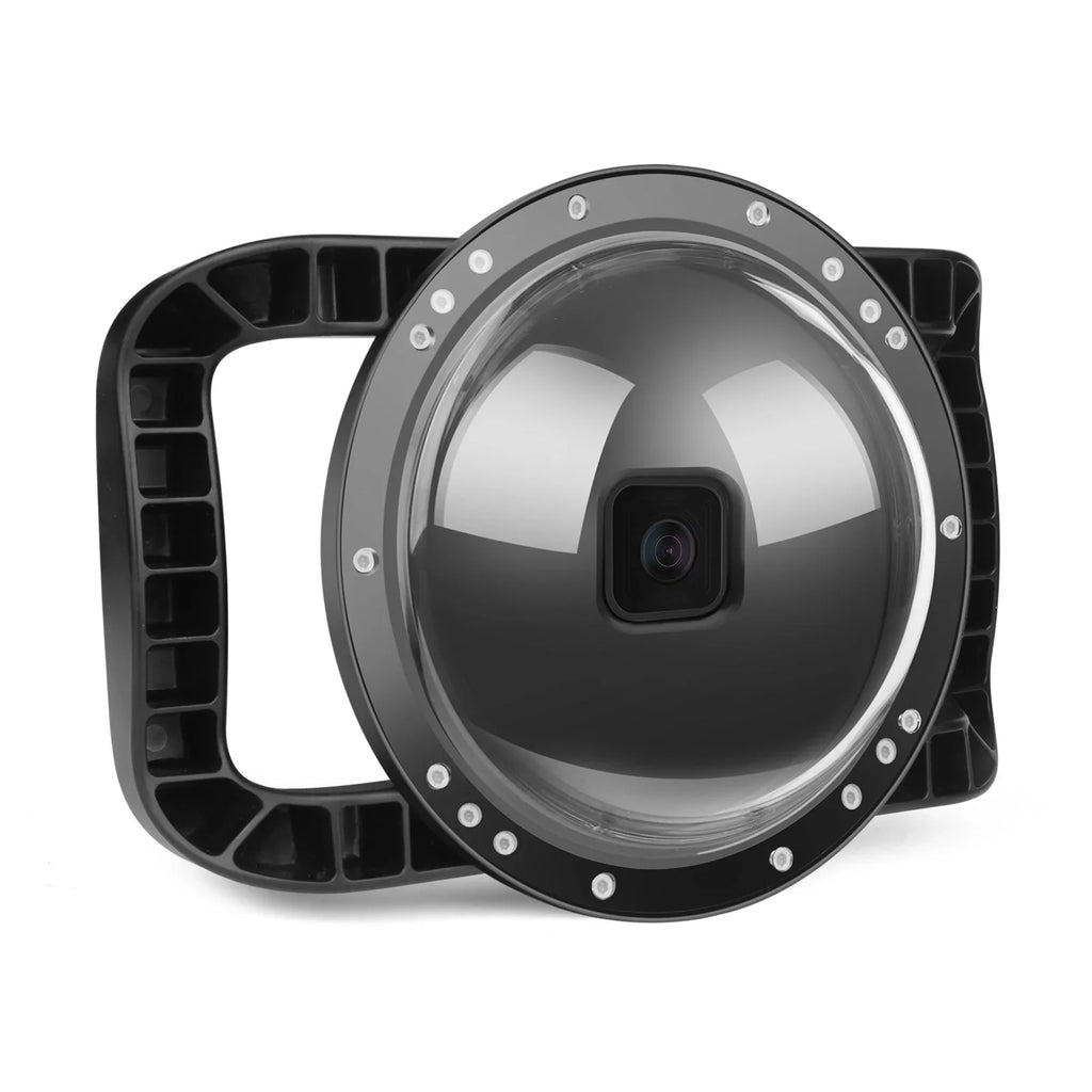 Waterproof Dome Port Case for  9 Black and  10SHOOT , Dual Handle, 45m Waterproof, 180° Wide Angle