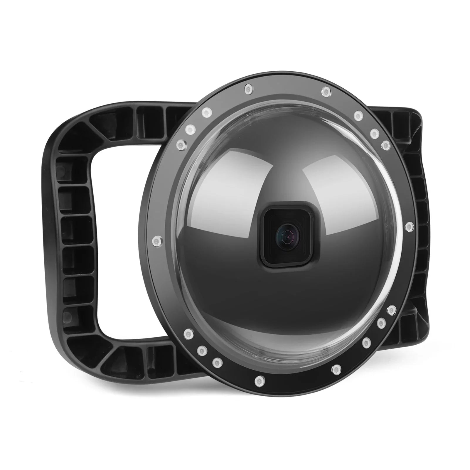 Waterproof Dome Port Case for  9 Black and  10SHOOT , Dual Handle, 45m Waterproof, 180° Wide Angle