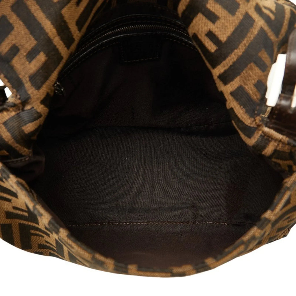 Pre-Owned   Mamma Bucket Bag Brown Canvas Leather Women's (Good)