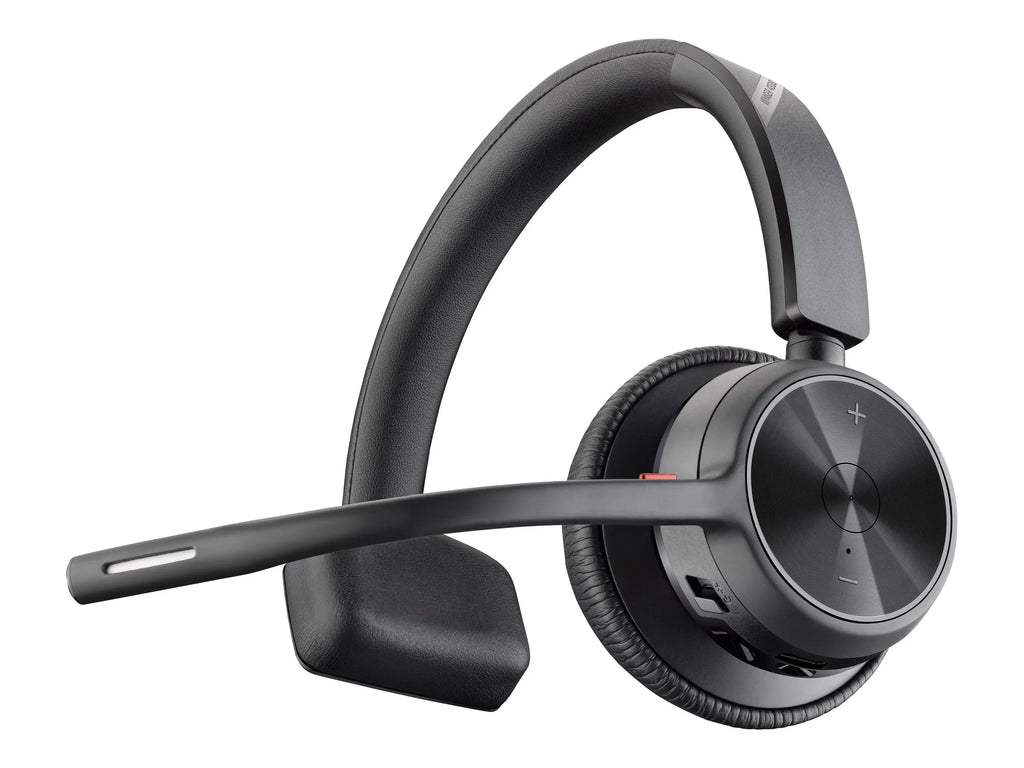 Poly Voyager 4310 -AHeadset +  dongle  - Google Assistant, Siri - Mono -  Type  - Wired/Wireless - Bluetooth - 164 ft - 20 Hz - 20 kHz - On-ear, Over-the-head - Monaural - Supra-aura...