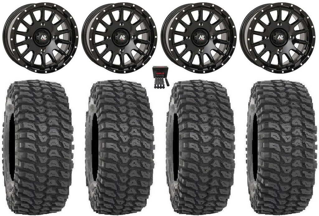 High Lifter  15" Wheels Bk 35"  Tires Kawasaki Teryx Mule