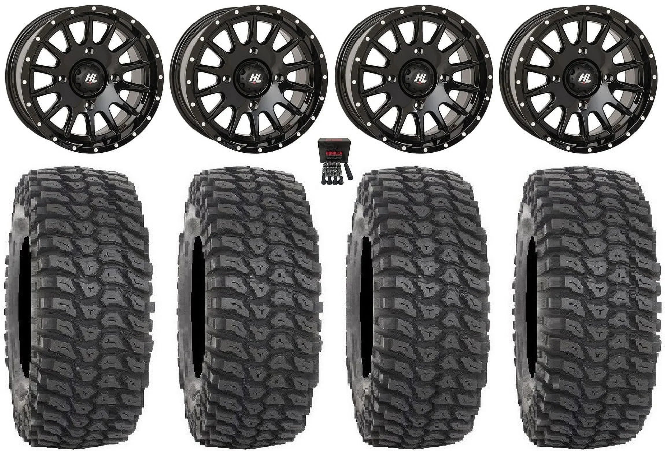 High Lifter  15" Wheels Bk 35"  Tires Kawasaki Teryx Mule