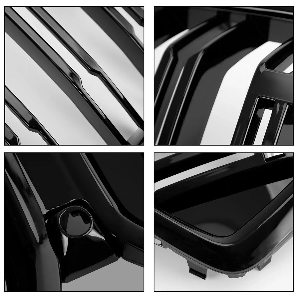 Front Bumper Grille Grill Fit for    M50i 2020-2022 /Camera Hole Black