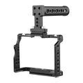 7299 Video Cage + Handle Kit Aluminum Alloy with Dual Cold Shoe Mounts Numerous 14 Inch Threads Replacement for Sony / / /  /  /