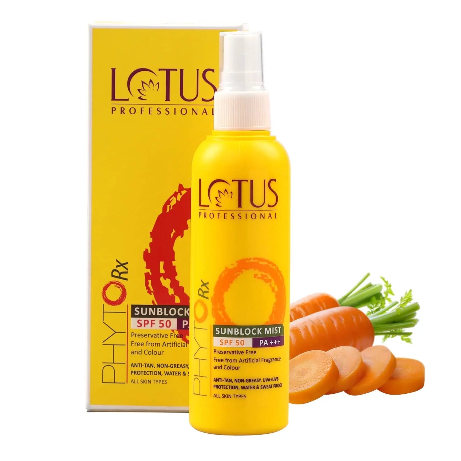 Lotus Professional Phyto Rx Anti Tan Sunscreen Sunblock Mist  50 With Preservative Free Vitamin  100ml