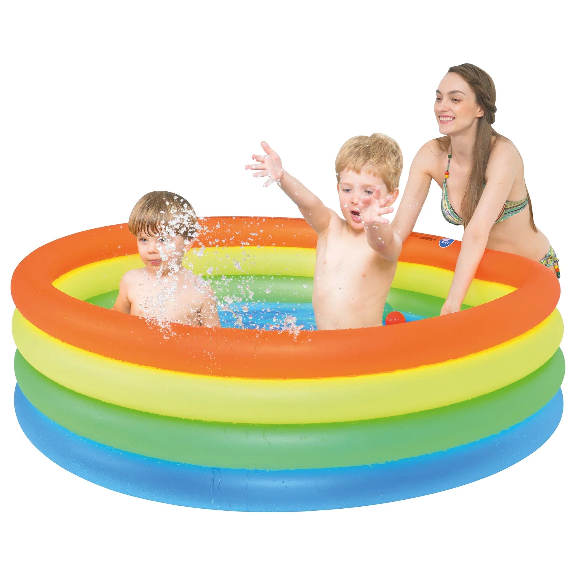 Pool Central 59" Vibrantly Colored Inflatable Children's Swimming Pool