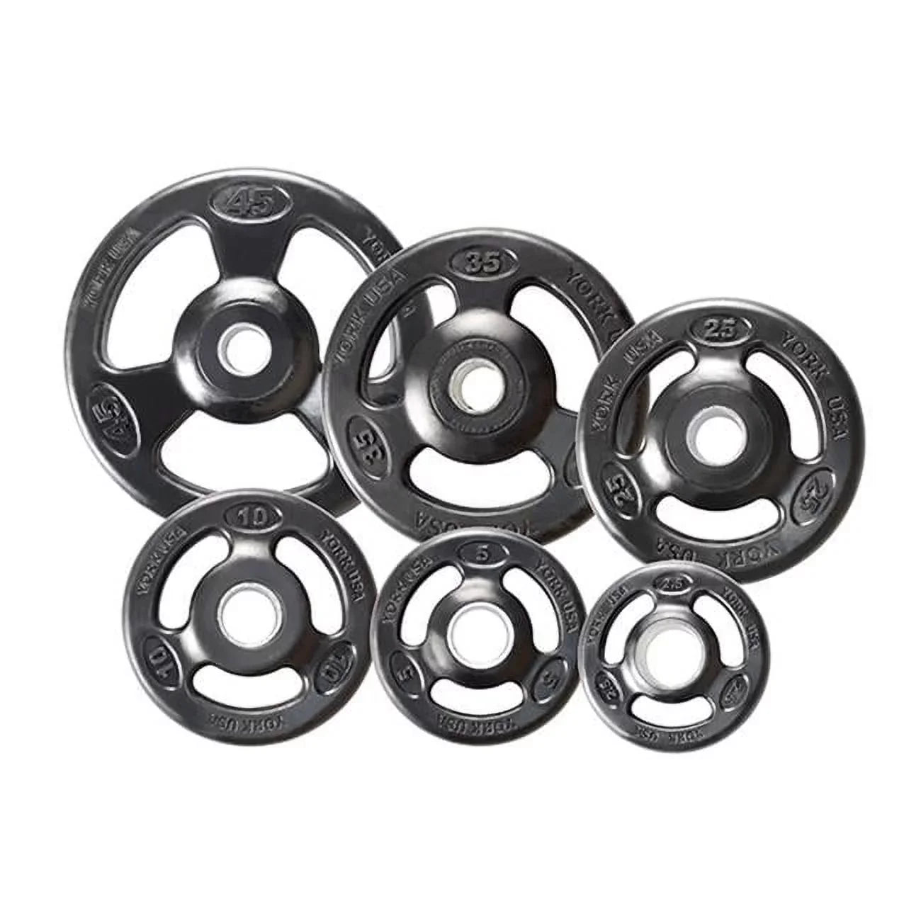 Grip Steel Composite Olympic Iron Plate- Black - 5 lbs