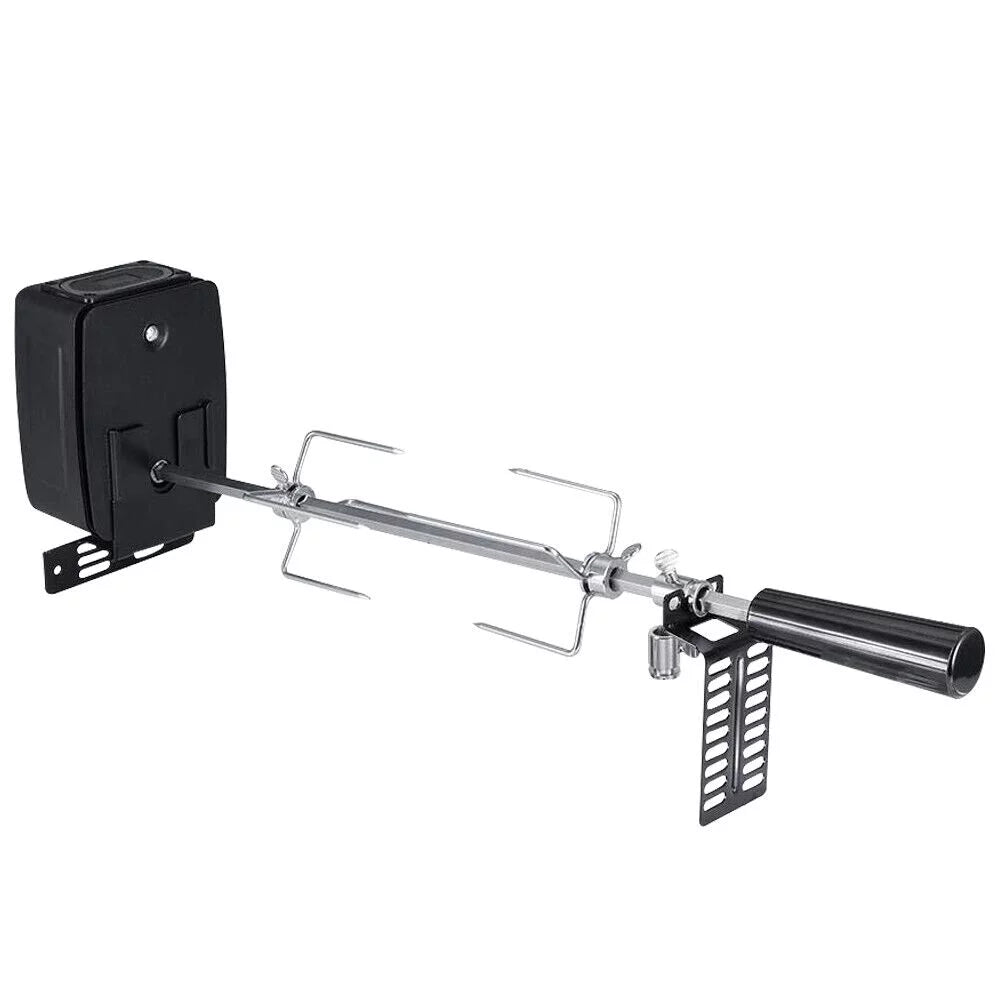 Electric Rotisserie  Grill Roaster Spit Rod Outdoor Barbecue Motor Kit Stainless Steel