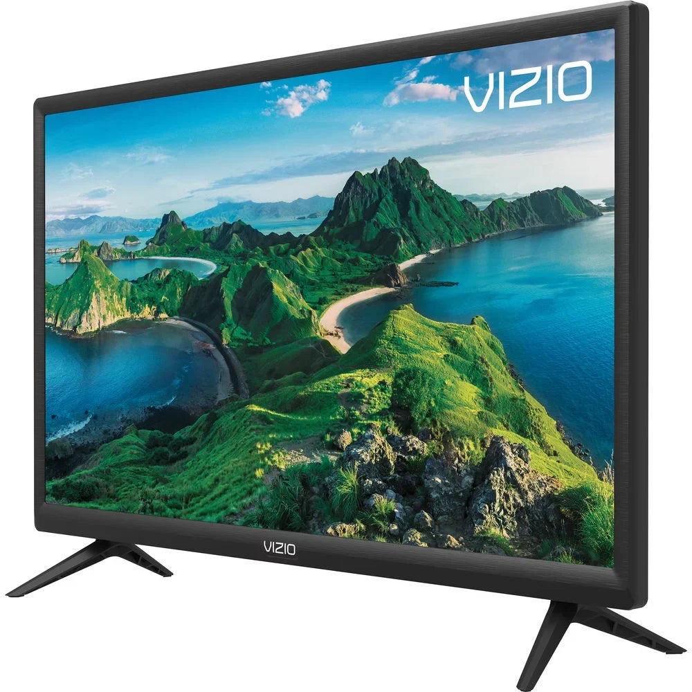 Vizio D24f- -Series 24 inch Class Smart  2019 Bundle with Deco Gear Pack Of 2 6FT Universal 4K  2.0 Cable and 6-Outlet Surge Adapter with Night Light