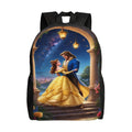 Beauty and the Beast Anime Backpack Cartoon Travel Bags 3D Printed Casual Daypacks Multipurpose Backpacks