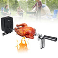 Electric Rotisserie  Grill Roaster Spit Rod Outdoor Barbecue Motor Kit Stainless Steel