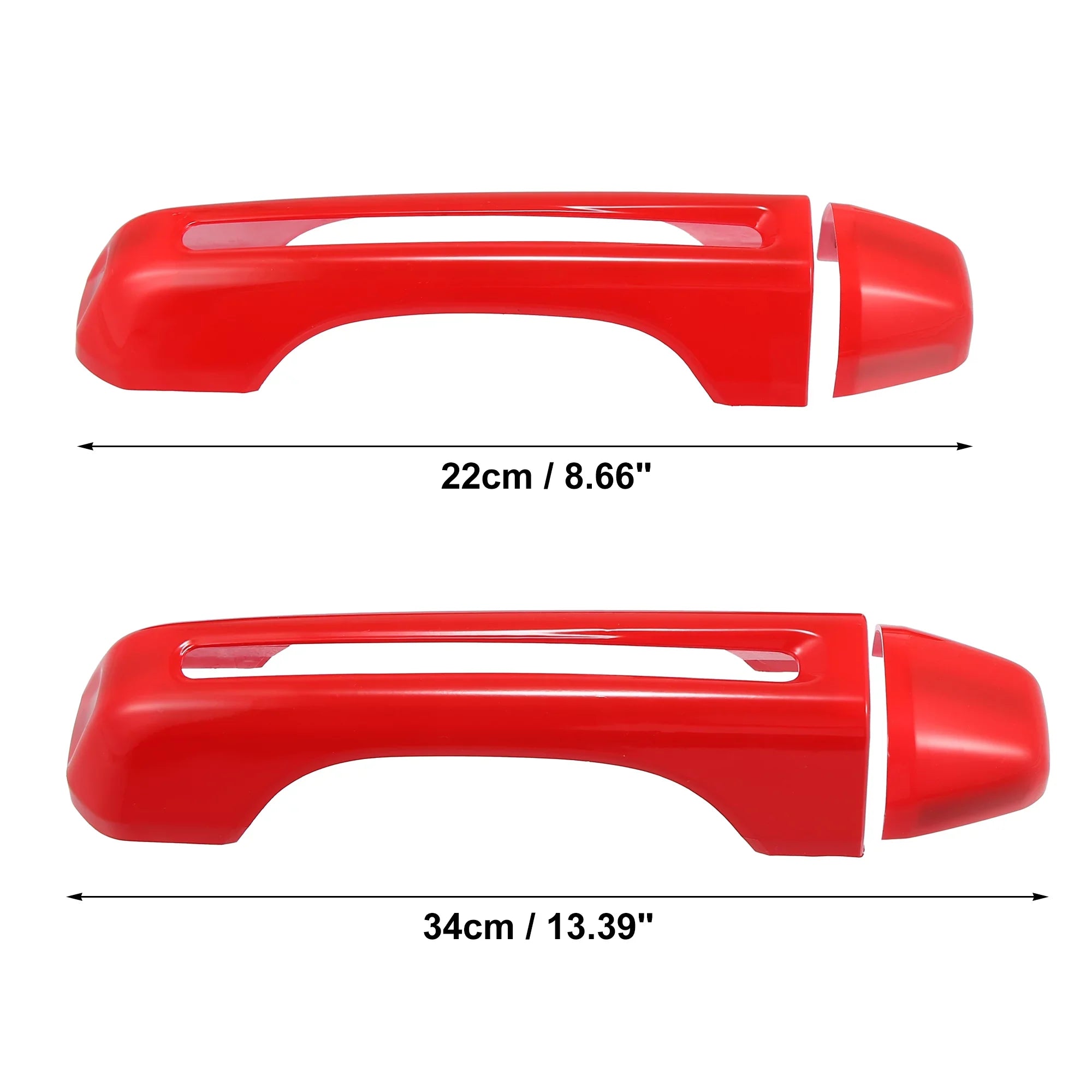 Red Door Handle Trim Cover Kit and Tailgate Handle Cover for Jeep Wrangler    2 & 4 Doors 2018-2021