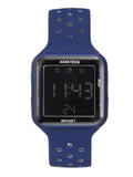 Armitron Men's Sport Blue Square Silicon Watch