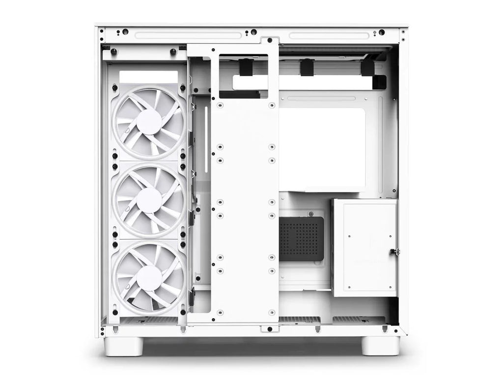 Elite - All White - --01 - Premium Dual-Chamber - Mid-Tower -  Fans - Case