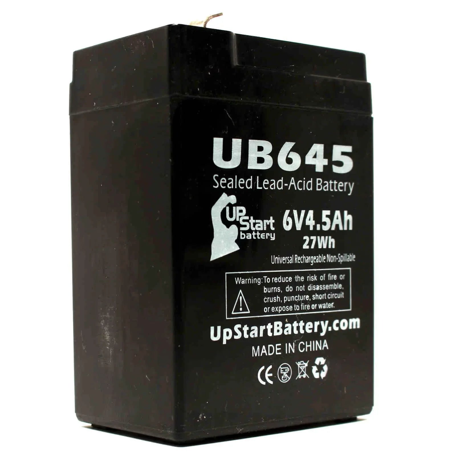5x Pack - Compatible Tripp Lite  850 Battery - Replacement  Universal Sealed Lead Acid Battery (6V, 4.5Ah, 4500mAh,  Terminal, , ) - Includes 10  to  Terminal Adapters