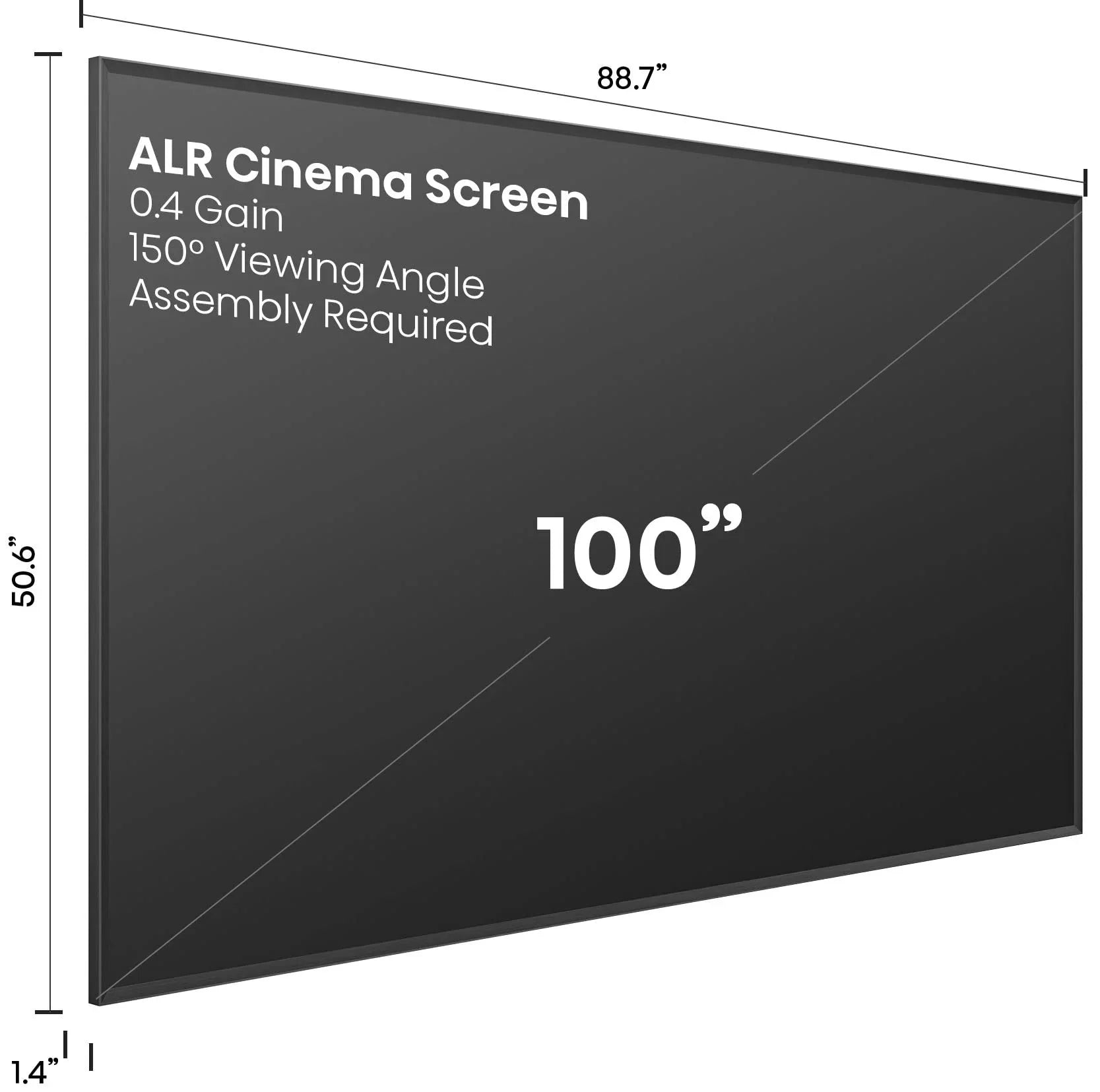 Hisense  Series Trichromal Laser  Bundle w/ 100'' Tv Screen  Cinema Screen, Projector &  Stand (120L9G)