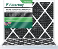 Filterbuy 16x20x1  8 Odor Eliminator Pleated   Furnace Air Filters with Activated Carbon (3-Pack)