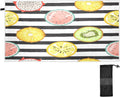 Bestwell Tropical Fruit Slice Beach Towel Oversized Towel Blanket, Thin Lightweight Microfiber Sand Free Quick Dry Towel, 30”” Multipurpose Pool Bath Yoga Swim Shower Towel