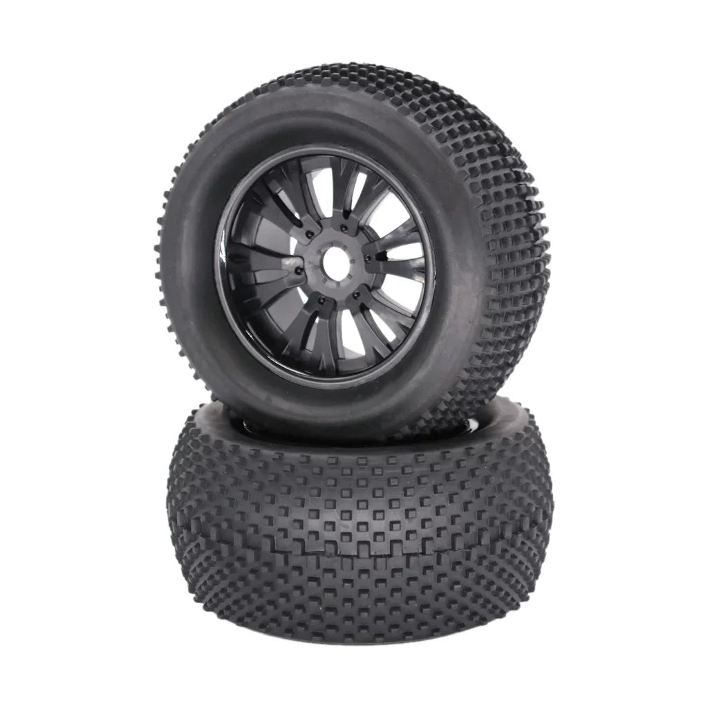 ZiSUGP 2pcs 140mm Truck Wheel Rim and Tire For 1/8 Traxxas    Crawler Car Car Tracks for Men Electric