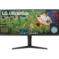 Open Box  34WP65G- UltraWide Monitor 34" 21:9 Full  (2560 x 1080)  Display,  DisplayHDR 400,  FreeSync, Height and Tilt Adjustable Stand - Black