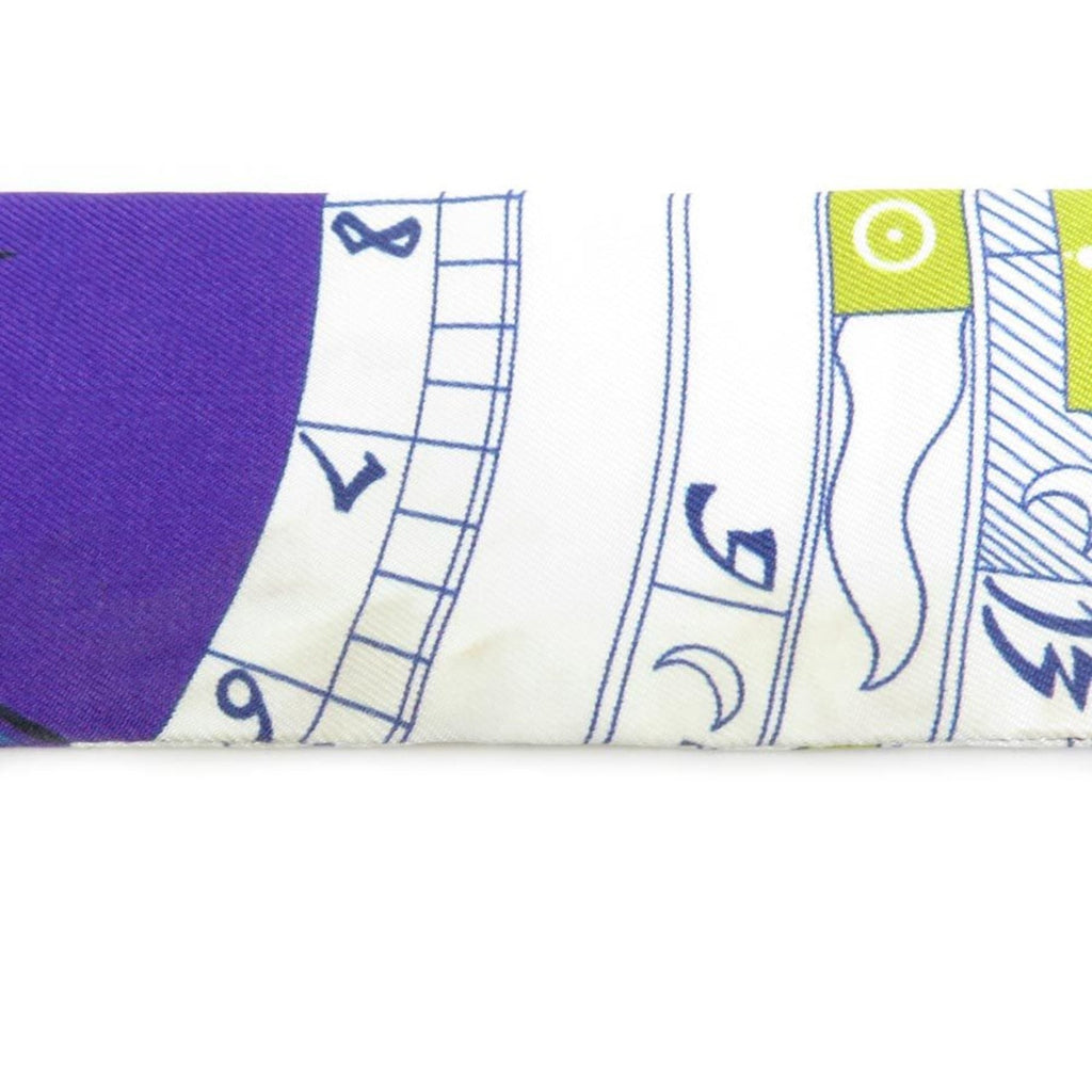 Pre-Owned  Scarf Muffler Twilly Silk Purple/Multicolor Women's (Good)