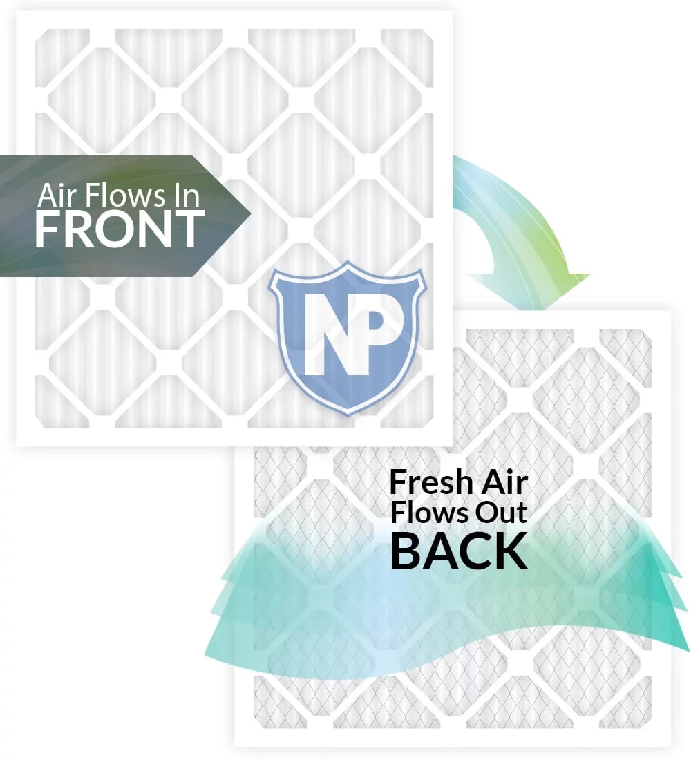 Nordic Pure 28x30x4 (3 5/8) Pleated  14 Air Filter 1 Pack