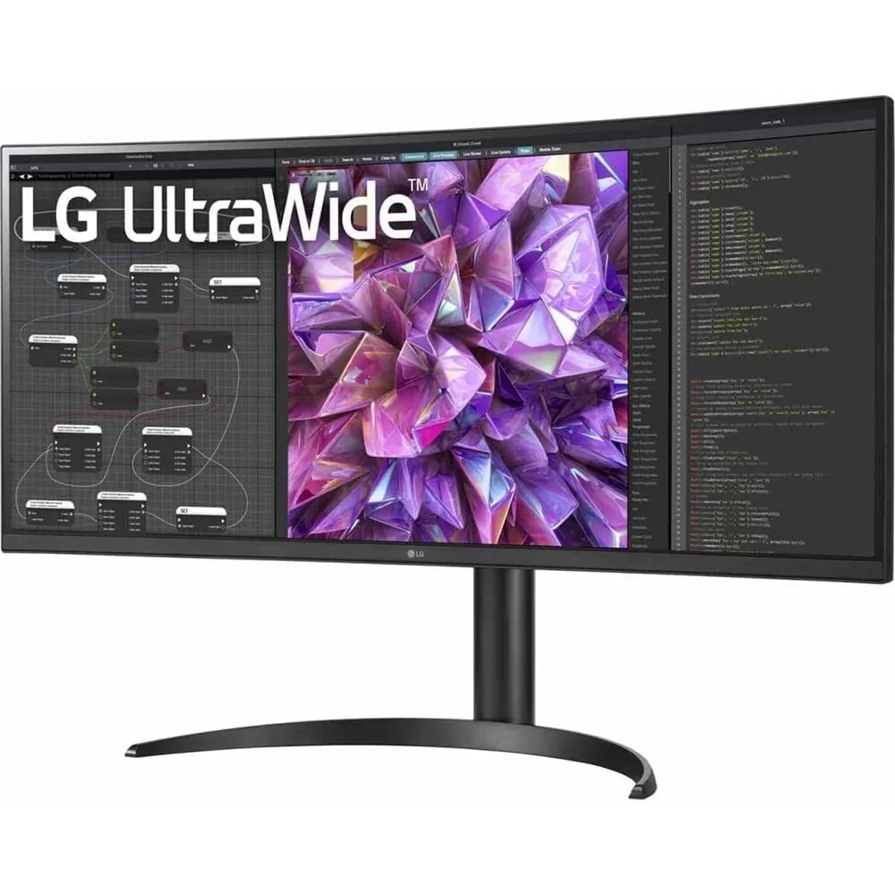 Open Box  34WQ75C- 34" Curved UltraWide    10 Built-in--Monitor with  Type- and  (-45)