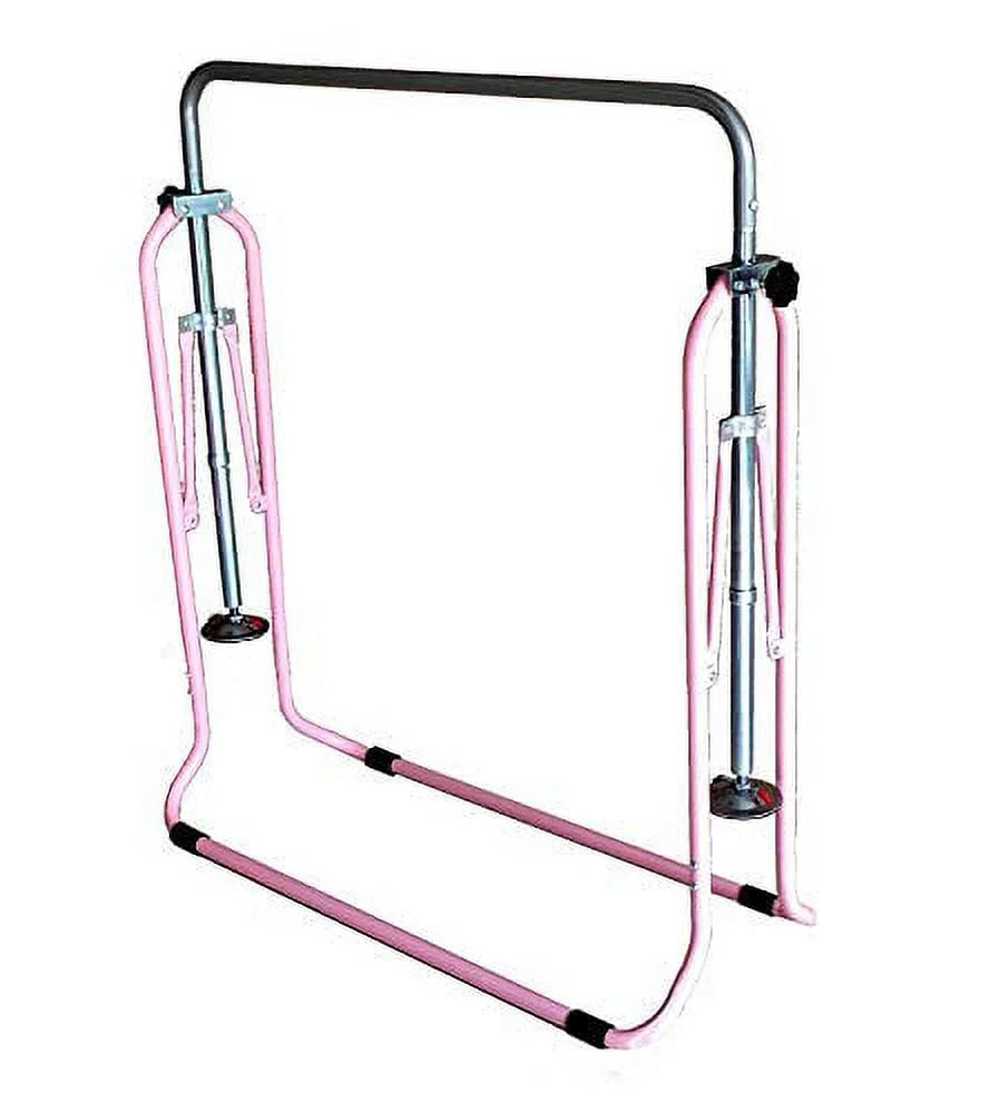JungleKids Expandable Gymnastics Bars Junior Training Kip Bar Adjustable Height Horizontal Bars Children Folding Training Monkey Bars Child Gym Climbing Tower Playground Balance Bar for Kids Gymnasts