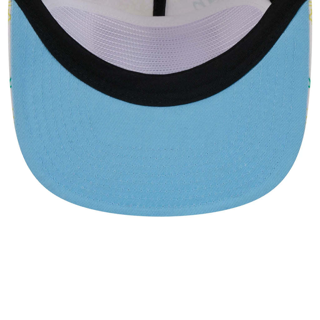 Men's New Era White Miami Marlins Islander Golfer Snapback Hat