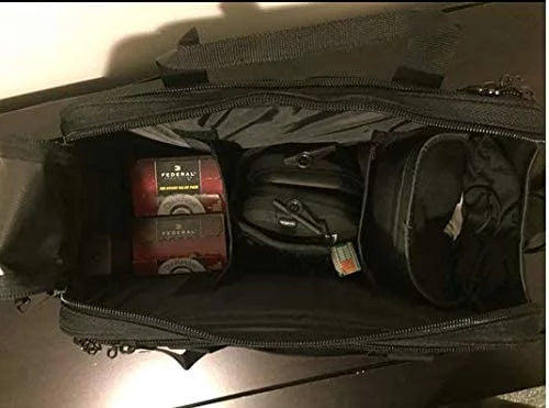 GunClub Range Bag with Removable Hook & Loop Dividers, Black, Medium