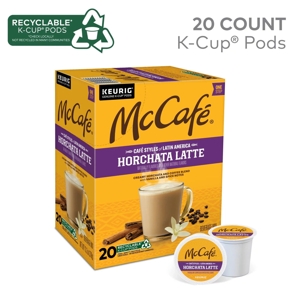 Mccafé Café Styles Of Latin America Horchata Latte, Keurig Single Serve -Cup Coffee Pods, 20 Count